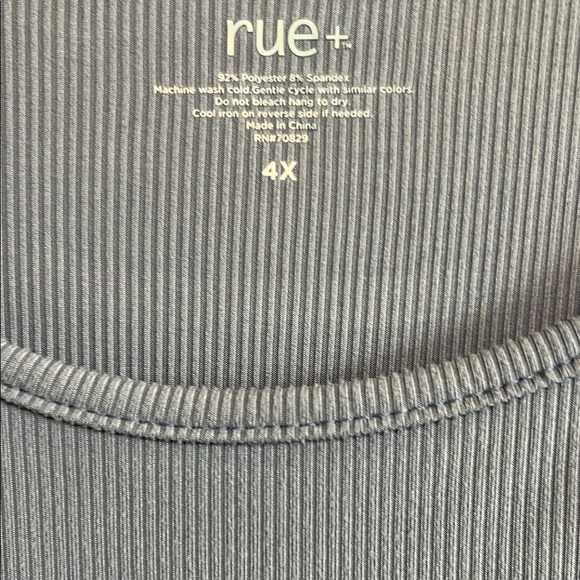 Rue + Relaxed Fit Blue Short Sleeve Tee - Picture 6 of 8